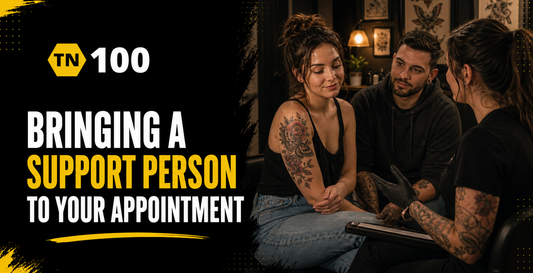 Bringing a support person to your tattoo appointment, staying calm and stress free by Tattoo Numbing Australia
