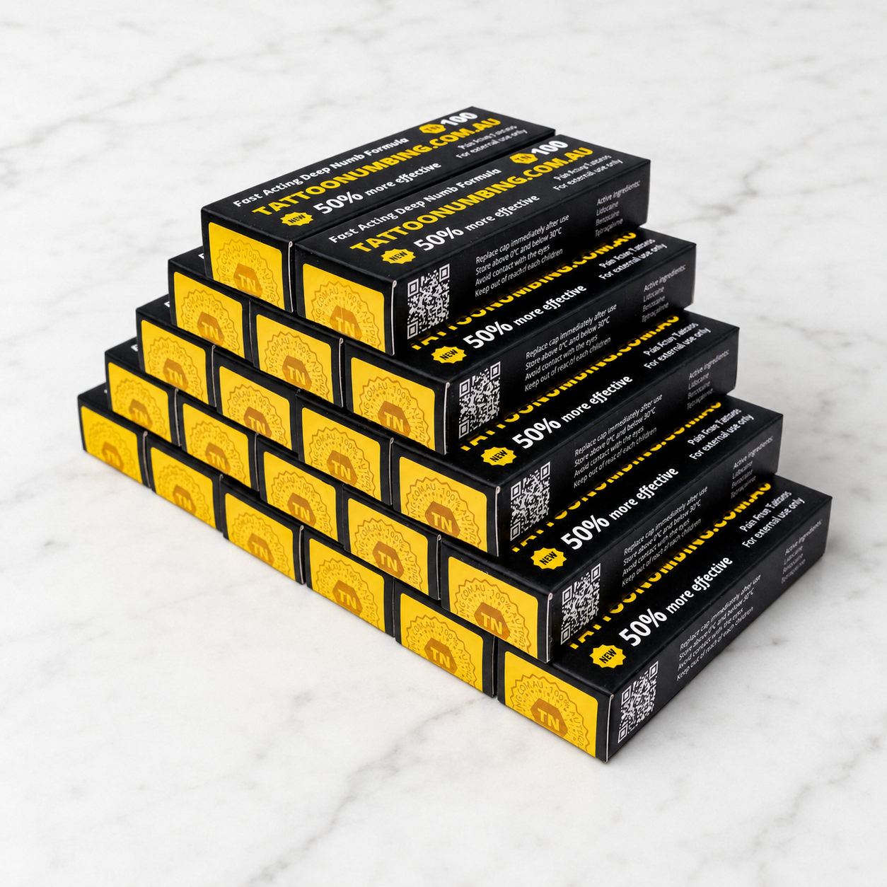 20 Tube Bulk Studio Pack - TN100 - Premium Tattoo Numbing Cream - 10g