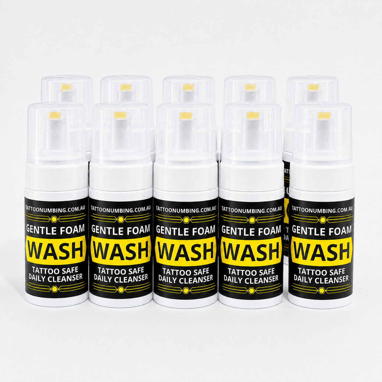 Gentle Foam Wash 10 Pack - Tattoo Safe Cleanser